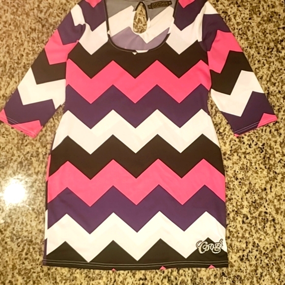 CHEVRON DRESS - Picture 2 of 7